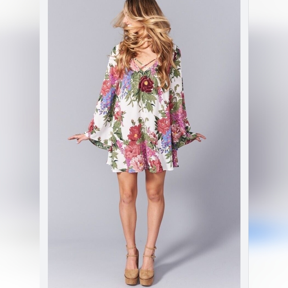 Show Me Your Mumu Size XS Joni Flow Mini Dress In Duchess Darling